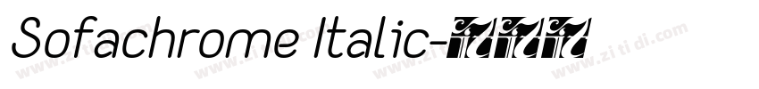 Sofachrome Italic字体转换